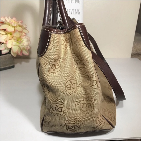 Dooney & Bourke Large Signature Logo Print Satchel - Picture 4 of 9